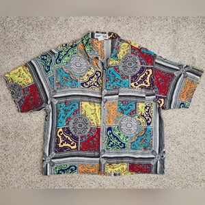 UNIONBAY Y2k Multicolor Button Down Shirt